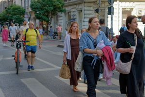 People walking
